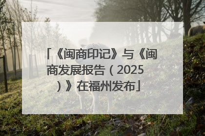 《闽商印记》与《闽商发展报告（2025）》在福州发布