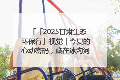 「2025甘肃生态环保行」视觉｜今夏的心动密码，藏在冰沟河的潋滟波光里