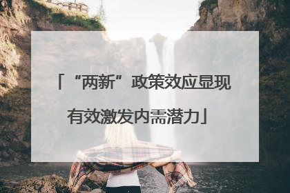 “两新”政策效应显现 有效激发内需潜力