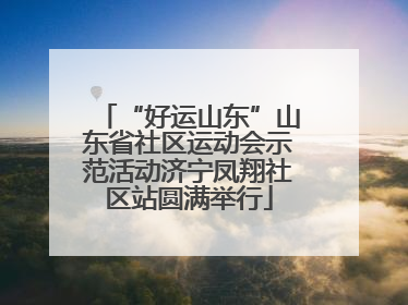 “好运山东”山东省社区运动会示范活动济宁凤翔社区站圆满举行