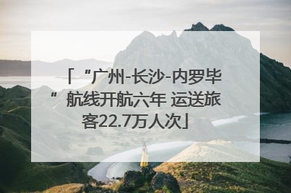 “广州-长沙-内罗毕”航线开航六年 运送旅客22.7万人次