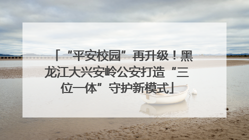 “平安校园”再升级！黑龙江大兴安岭公安打造“三位一体”守护新模式