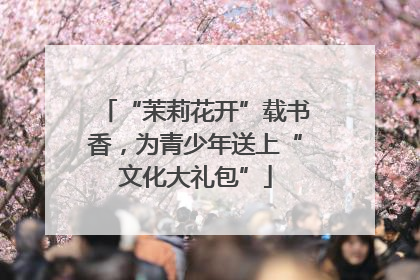 “茉莉花开”载书香，为青少年送上“文化大礼包”