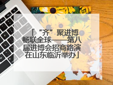 “齐”聚进博 畅联全球——第八届进博会招商路演在山东临沂举办