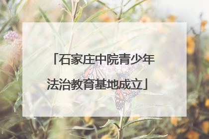 石家庄中院青少年法治教育基地成立