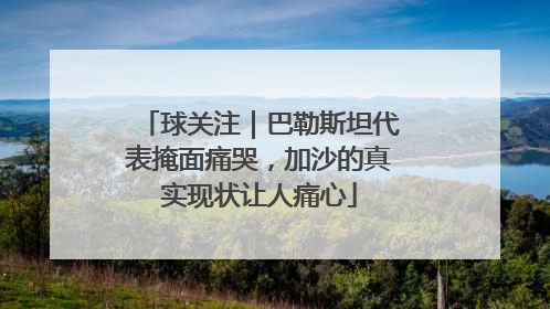 球关注｜巴勒斯坦代表掩面痛哭，加沙的真实现状让人痛心