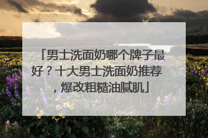 男士洗面奶哪个牌子最好？十大男士洗面奶推荐，爆改粗糙油腻肌