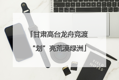 甘肃高台龙舟竞渡“划”亮荒漠绿洲