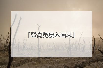登高览景入画来