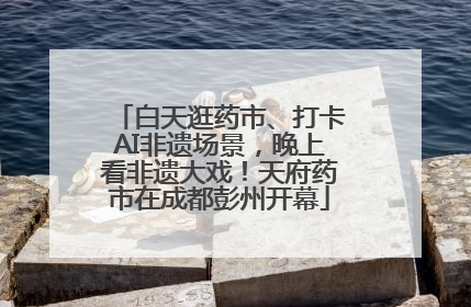 白天逛药市、打卡AI非遗场景，晚上看非遗大戏！天府药市在成都彭州开幕