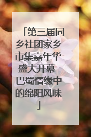 第三届同乡社团家乡市集嘉年华盛大开幕 巴蜀情缘中的绵阳风味