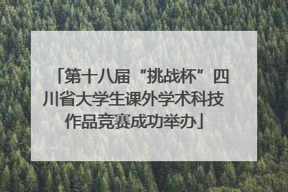 第十八届“挑战杯”四川省大学生课外学术科技作品竞赛成功举办