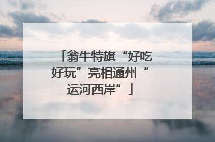 翁牛特旗“好吃好玩”亮相通州“运河西岸”