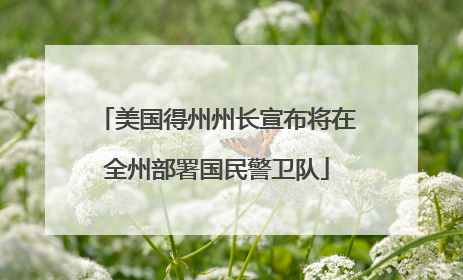 美国得州州长宣布将在全州部署国民警卫队