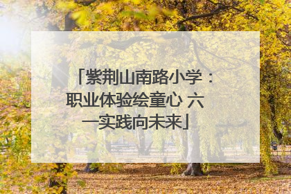 紫荆山南路小学：职业体验绘童心 六一实践向未来
