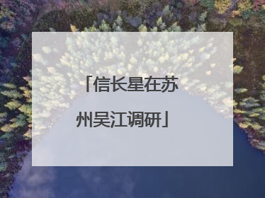 信长星在苏州吴江调研