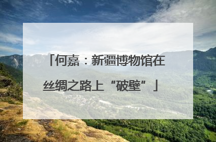 何嘉：新疆博物馆在丝绸之路上“破壁”