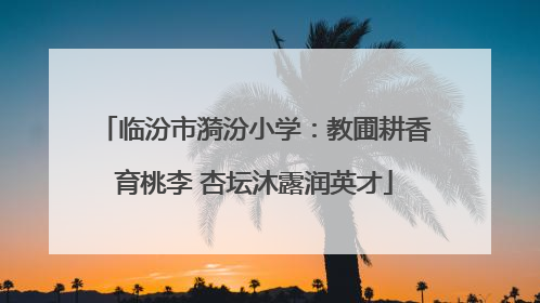 临汾市漪汾小学：教圃耕香育桃李 杏坛沐露润英才