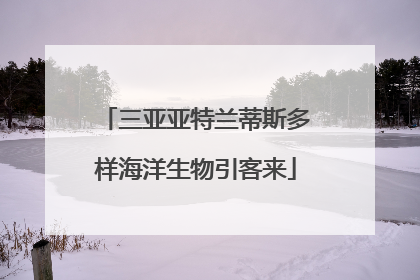 三亚亚特兰蒂斯多样海洋生物引客来