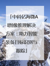 中科亿海微AI图像推理解决方案：助力智能装备目标识别与跟踪