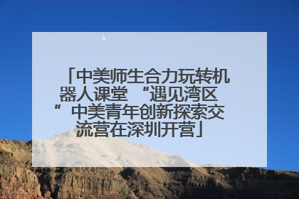中美师生合力玩转机器人课堂 “遇见湾区”中美青年创新探索交流营在深圳开营