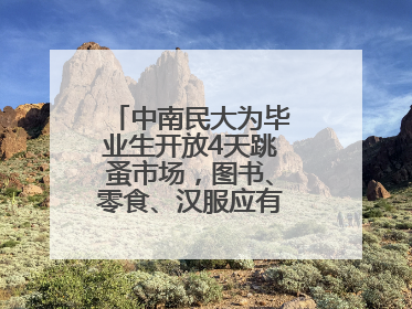 中南民大为毕业生开放4天跳蚤市场，图书、零食、汉服应有尽有，学生：卖了几十个手串
