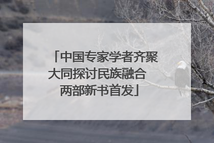 中国专家学者齐聚大同探讨民族融合 两部新书首发