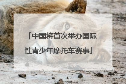中国将首次举办国际性青少年摩托车赛事