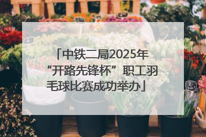 中铁二局2025年“开路先锋杯”职工羽毛球比赛成功举办
