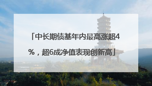 中长期债基年内最高涨超4%，超6成净值表现创新高