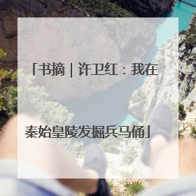 书摘｜许卫红：我在秦始皇陵发掘兵马俑