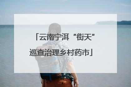 云南宁洱“街天”巡查治理乡村药市