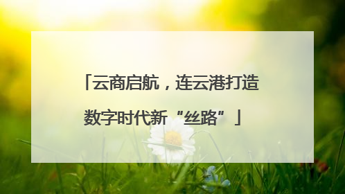 云商启航，连云港打造数字时代新“丝路”