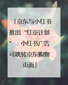 京东与小红书推出“红京计划”：小红书广告可跳转京东购物页面