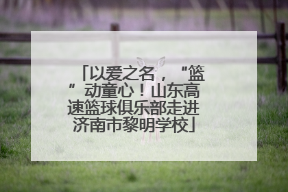 以爱之名，“篮”动童心！山东高速篮球俱乐部走进济南市黎明学校