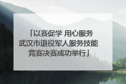 以赛促学 用心服务 武汉市退役军人服务技能竞赛决赛成功举行