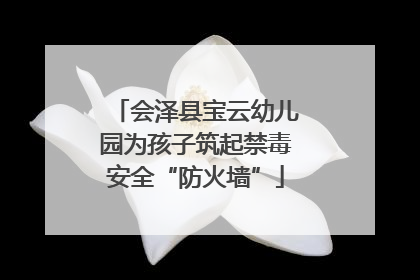 会泽县宝云幼儿园为孩子筑起禁毒安全“防火墙”