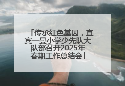 传承红色基因，宜宾一曼小学少先队大队部召开2025年春期工作总结会