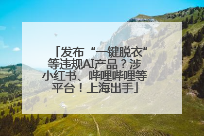 发布“一键脱衣”等违规AI产品？涉小红书、哔哩哔哩等平台！上海出手
