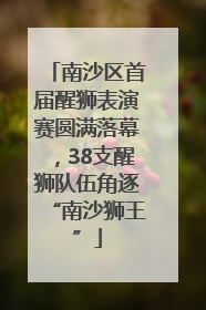 南沙区首届醒狮表演赛圆满落幕，38支醒狮队伍角逐“南沙狮王”