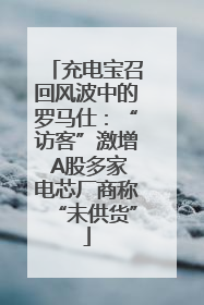 充电宝召回风波中的罗马仕：“访客”激增 A股多家电芯厂商称“未供货”