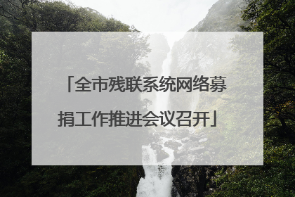 全市残联系统网络募捐工作推进会议召开