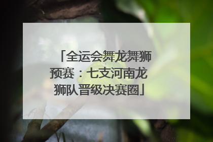 全运会舞龙舞狮预赛：七支河南龙狮队晋级决赛圈