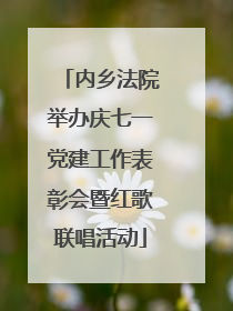 内乡法院举办庆七一党建工作表彰会暨红歌联唱活动
