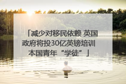 减少对移民依赖 英国政府将投30亿英镑培训本国青年“学徒”