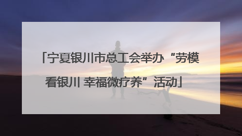 宁夏银川市总工会举办“劳模看银川 幸福微疗养”活动