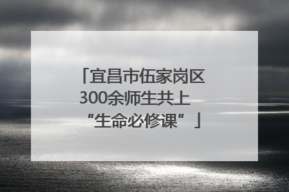 宜昌市伍家岗区300余师生共上“生命必修课”