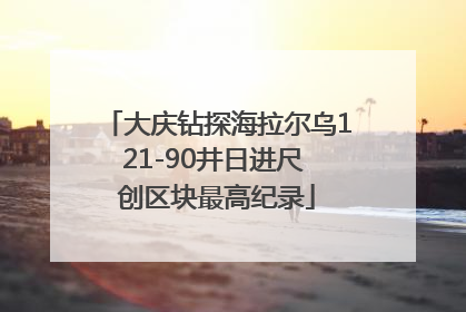 大庆钻探海拉尔乌121-90井日进尺 创区块最高纪录