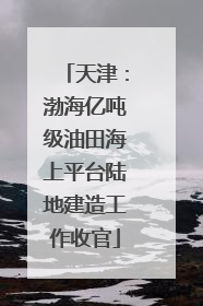 天津：渤海亿吨级油田海上平台陆地建造工作收官