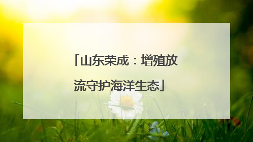 山东荣成：增殖放流守护海洋生态